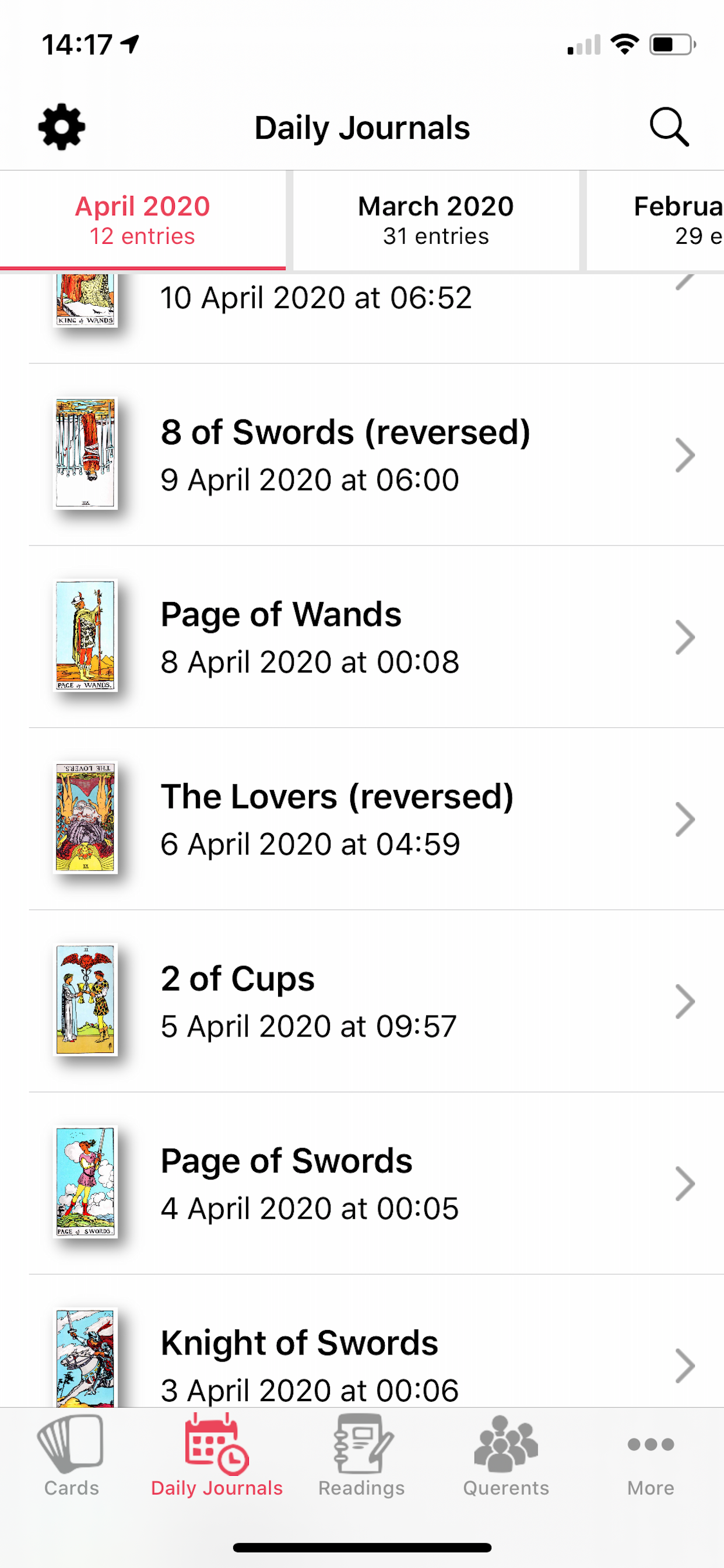 Tarot Journal screenshot 4