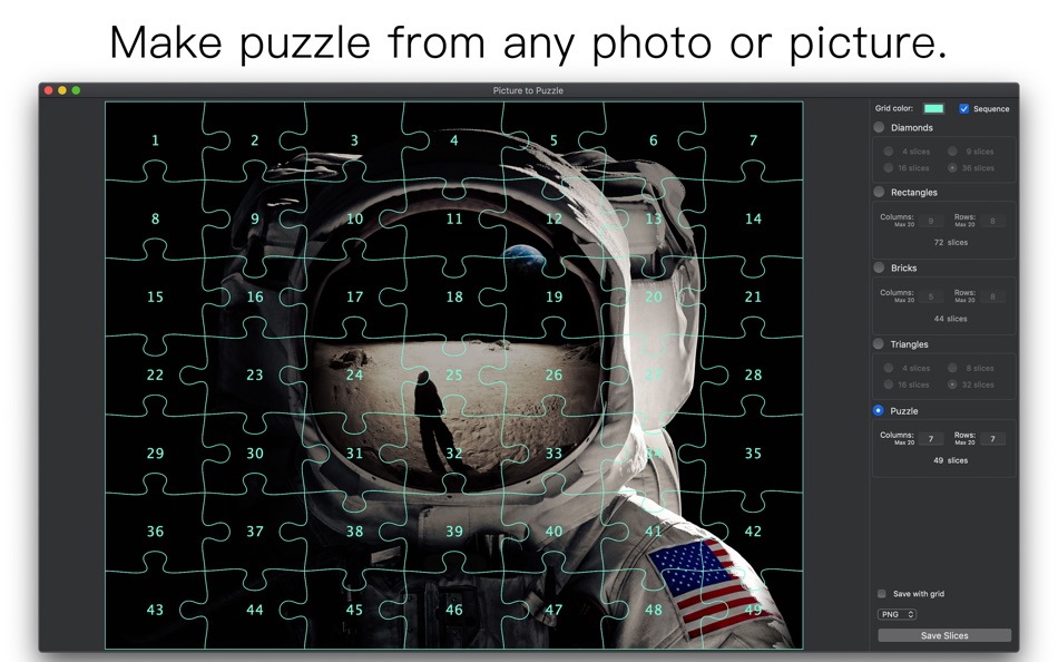 Picture to Puzzle - Jigsaw Cut - 1.0 - (macOS)