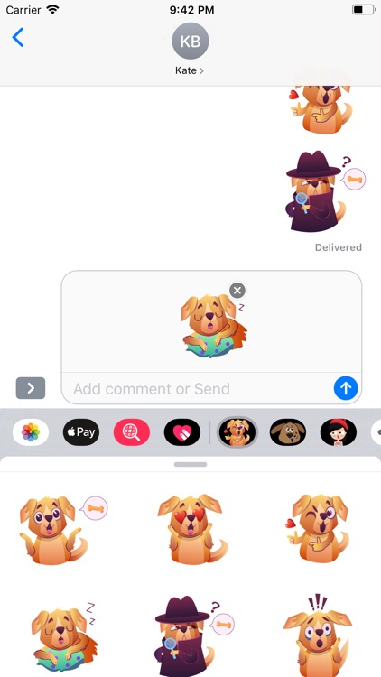 Dog Mo Mong Sticker