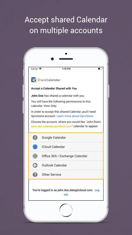 Easy Sync & Share Calendar