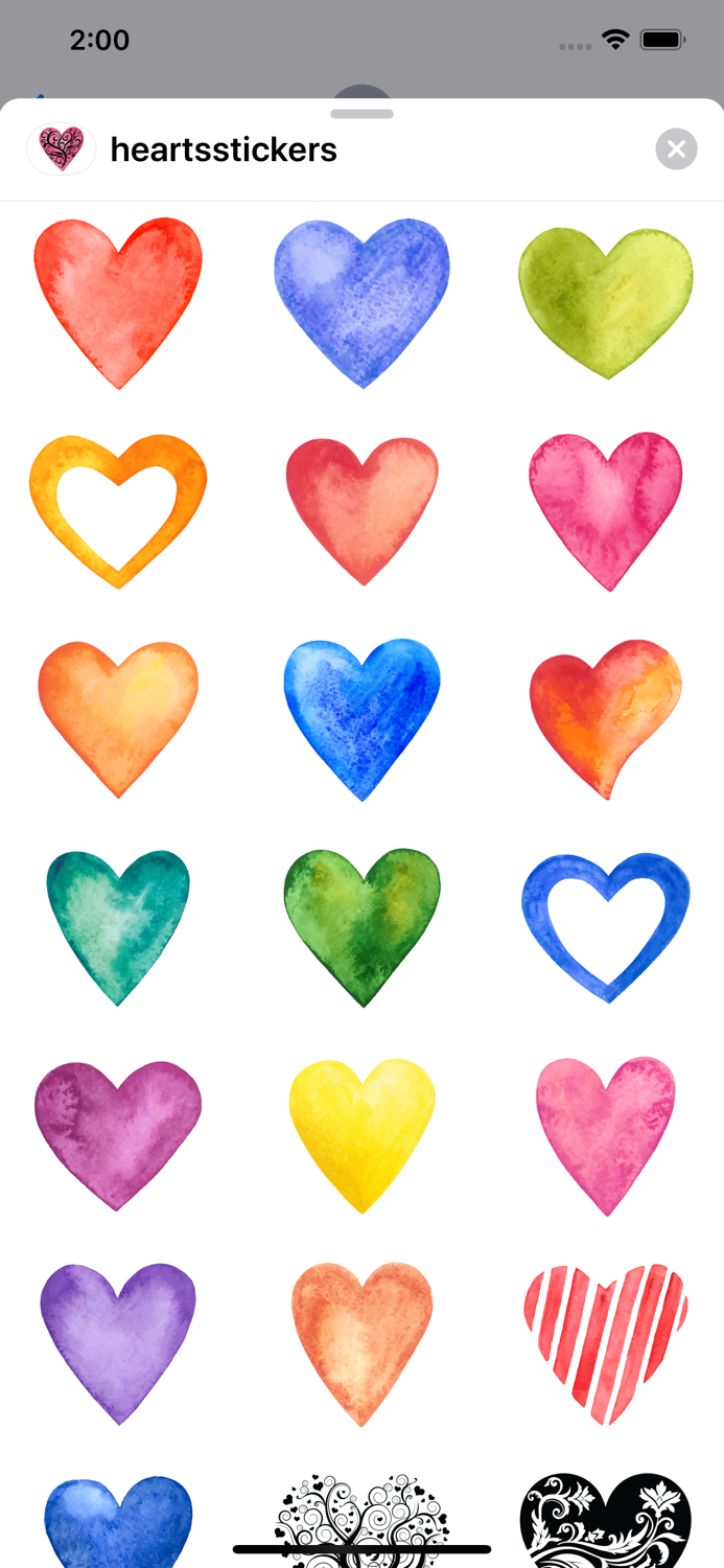 Heart Sticker Collection