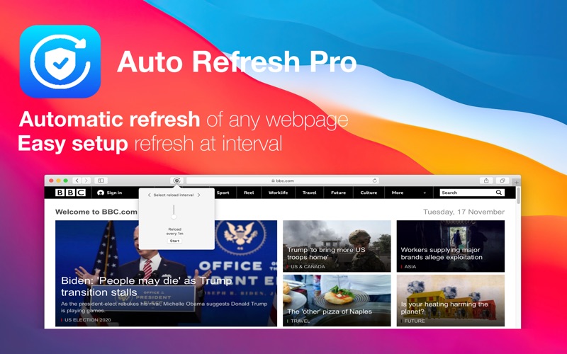 Screenshot #2 pour Auto Refresh Pro for Safari