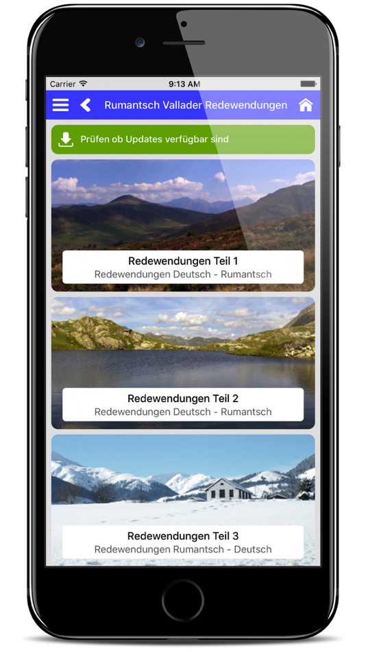 #3. Rumantsch Vallader Redewendung (macOS) By: Aluis Deragisch