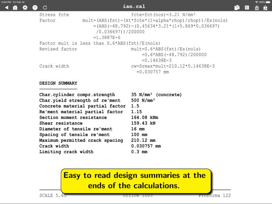 SCALE Structural Calculations screenshot 3