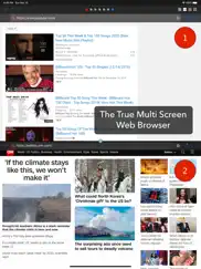 dual - multi screen webbrowser ipad capturas de pantalla 1