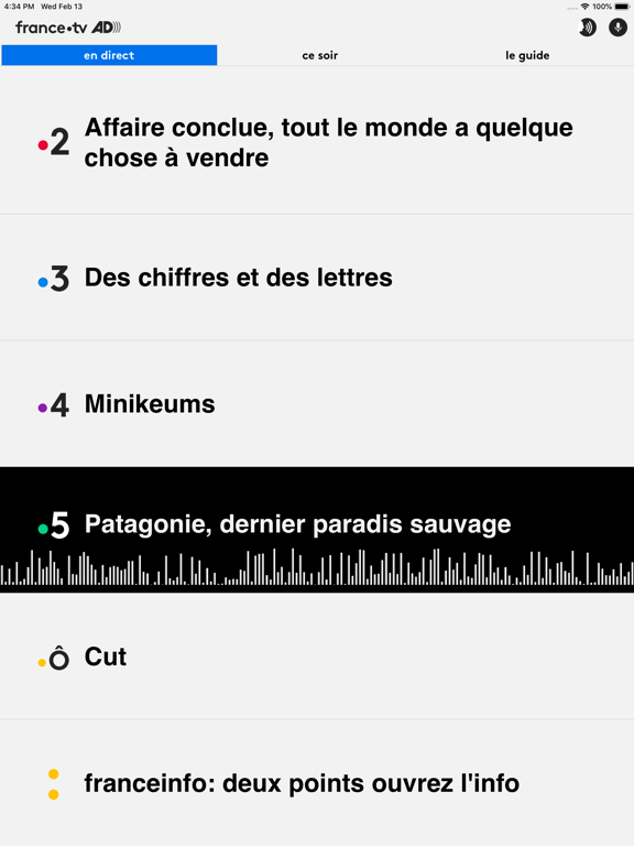 Screenshot #4 pour France•tv audiodescription