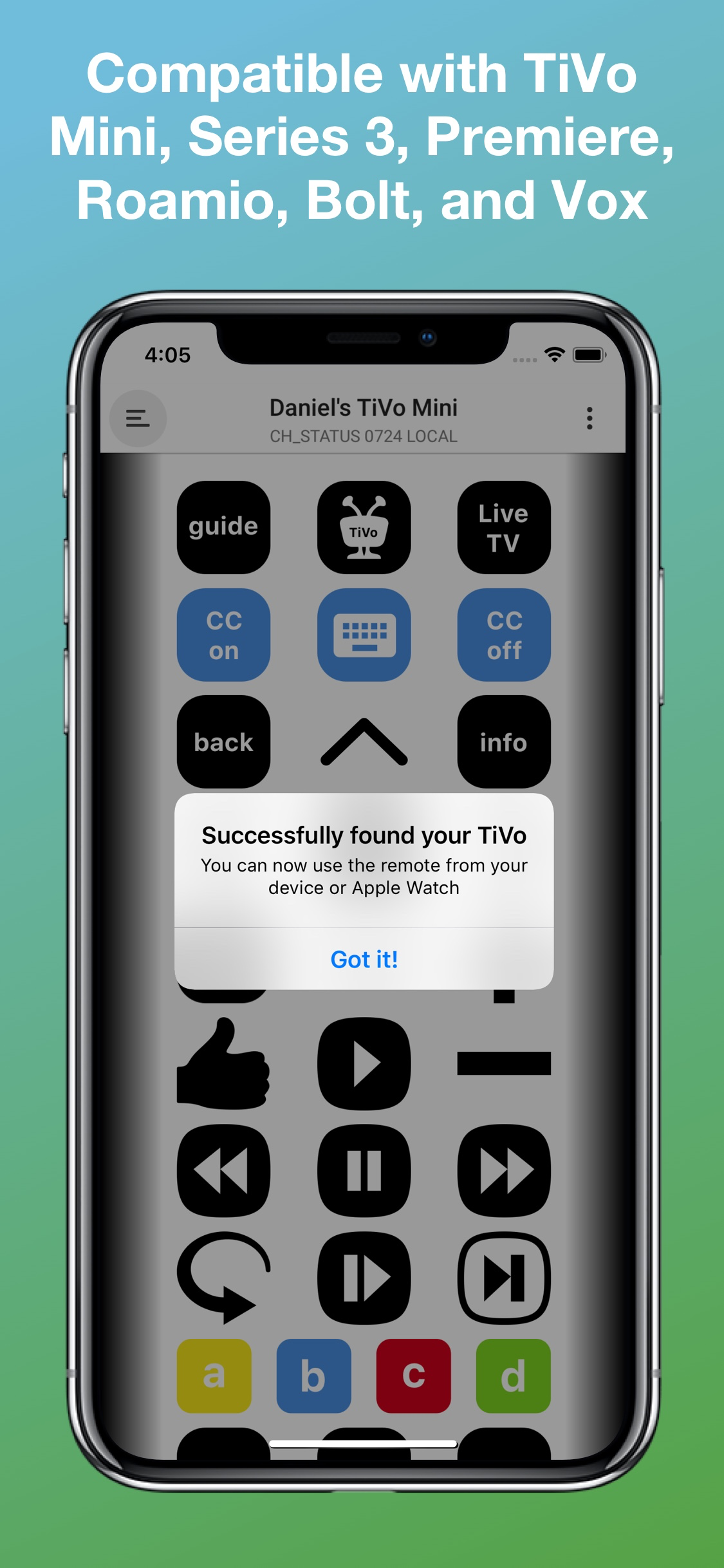 TVO - Remote for TiVo screenshot 3