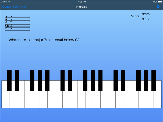 Jazz Theory Quiz iPad screenshot