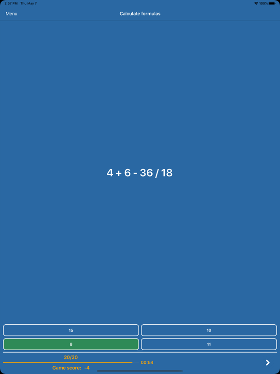 Brain and memory training Pro iPad screenshot