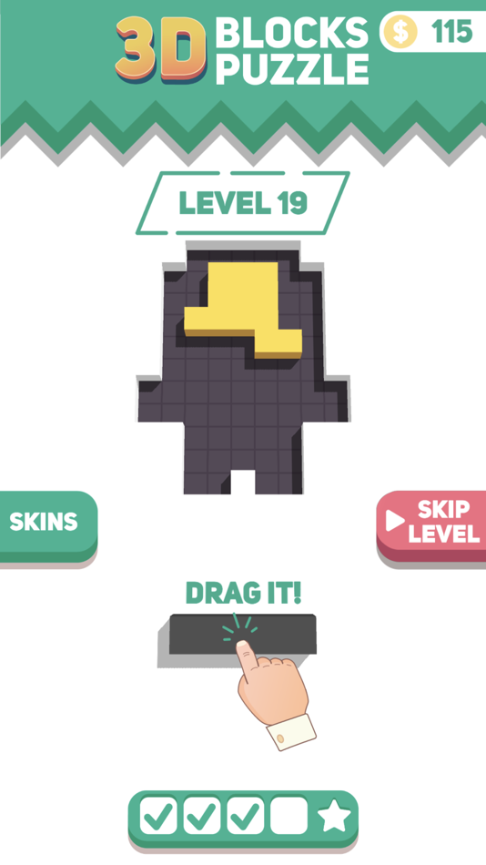 #1. Blocks Puzzle 3D (iOS) 由: FuryLion