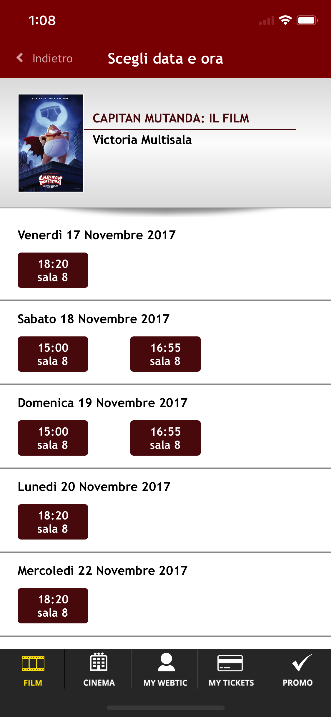 Webtic Victoria Cinema