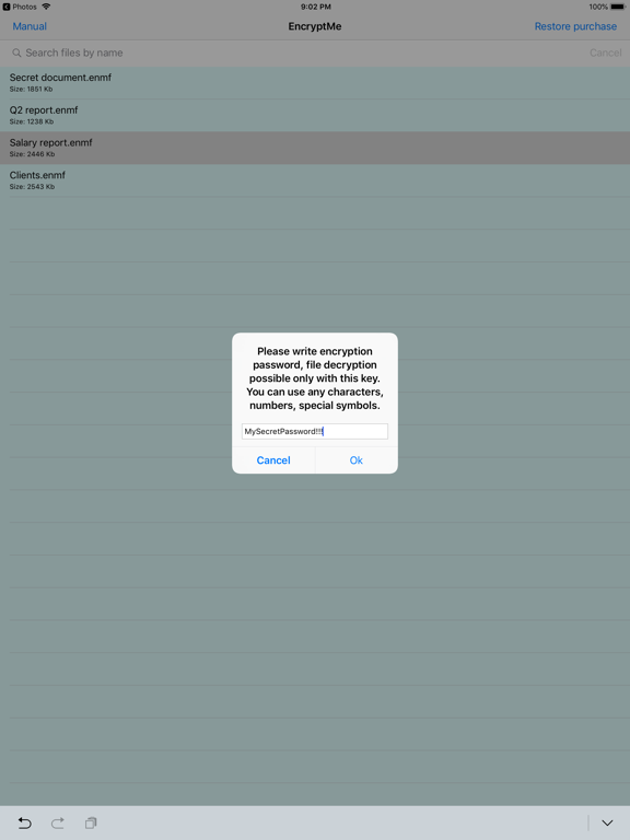 Screenshot #6 pour EncryptMe