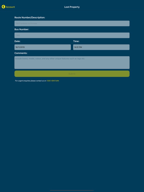 Ventura Tracker iPad screenshot 4 - Travel app