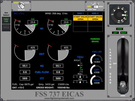 Screenshot #4 pour FSS 737 EICAS