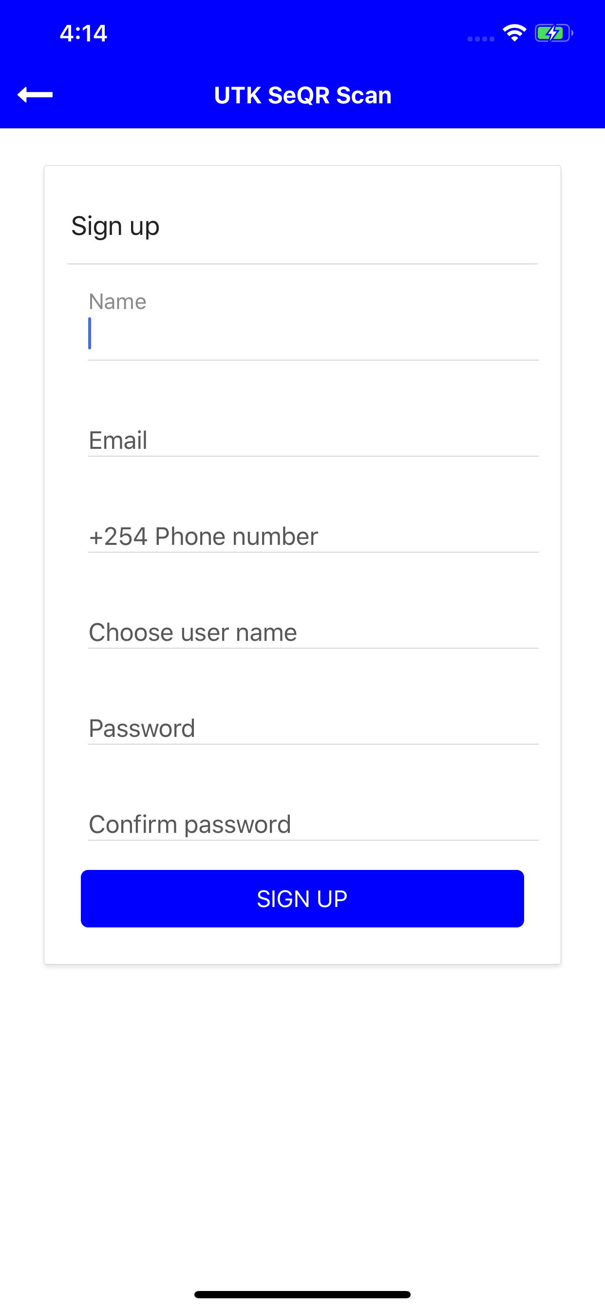 UTK SeQR SCAN screenshot 3