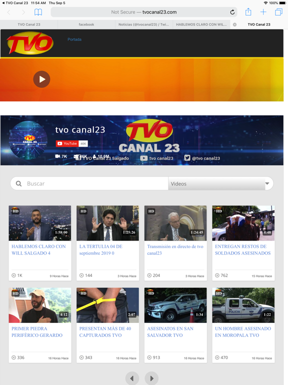 TVO Canal 23 iPad screenshot 2 - Entertainment app
