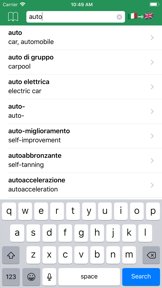 Italian Dictionary - offline screenshot