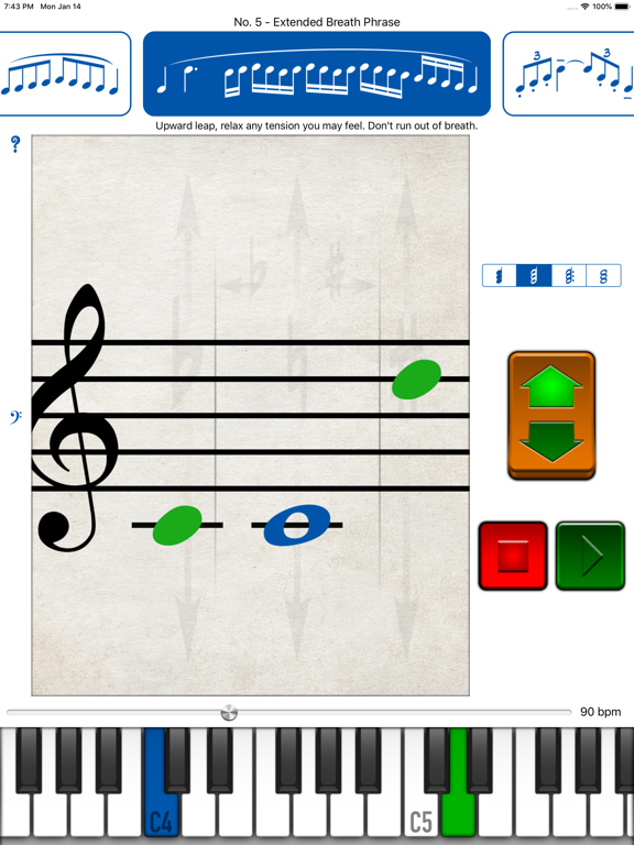 Screenshot #1 for Vocal Exercises