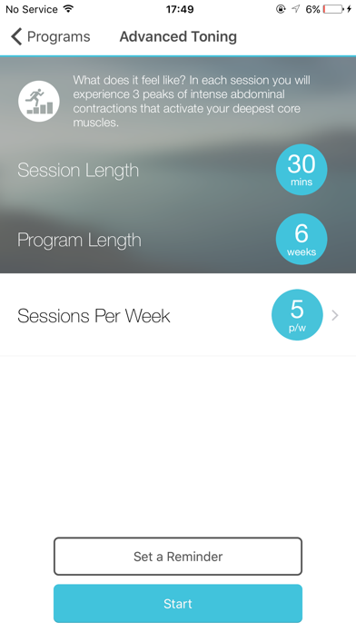 Slendertone Connect Screenshot