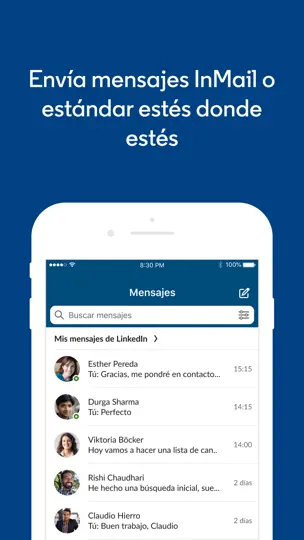 Captura de pantalla de LinkedIn Sales Navigator en iPhone 4