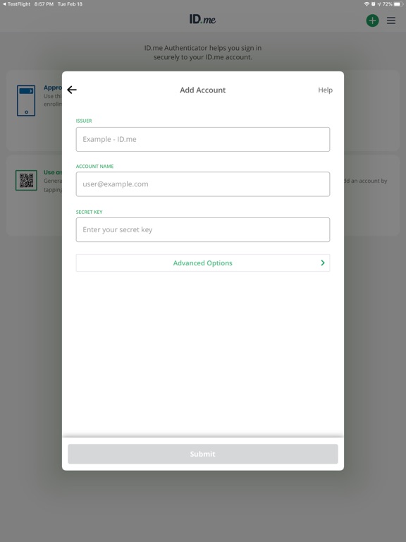 Screenshot #5 pour ID.me Authenticator