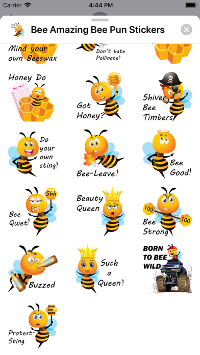 Bee Amazing Bee Pun Stickers Screenshot