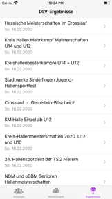Leichtathletik App screenshot