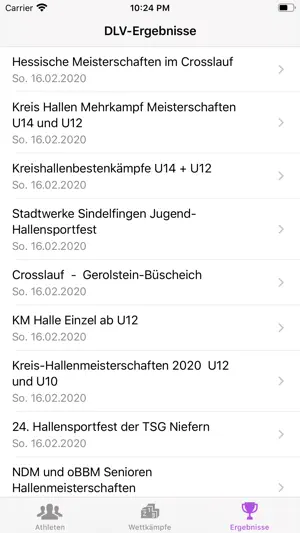Leichtathletik App screenshot 2