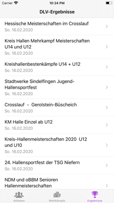 Leichtathletik App screenshot 2