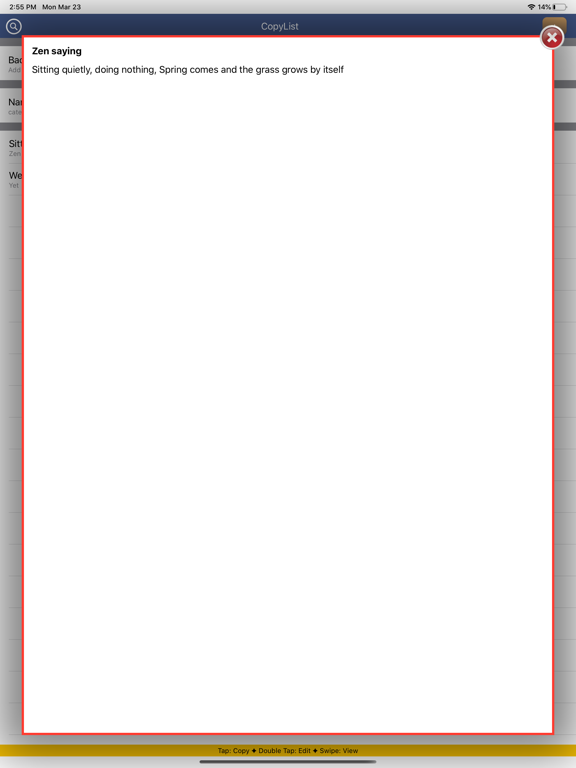 Screenshot #6 pour CopyListK shortcuts utility