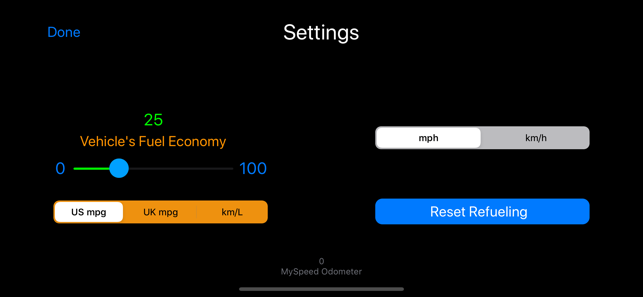 ‎MySpeed - Speedometer & Fuel Screenshot