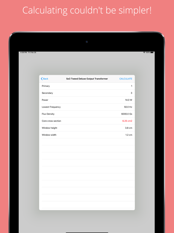 Screenshot #6 pour DelatschTransformerCalculator