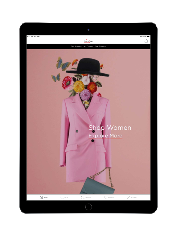 LEBS.COM iPad screenshot 1 - Shopping app
