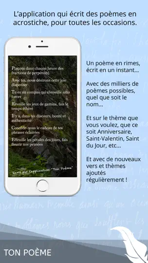 Capture d'écran de Ton Poème sur iPhone 1