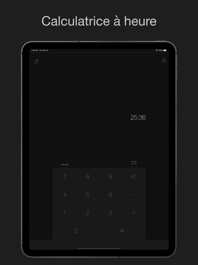 Calculatrice à heures dans l'App Store