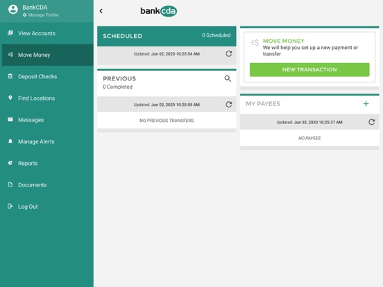 bankcda mobile iPad screenshot 4 - Finance app