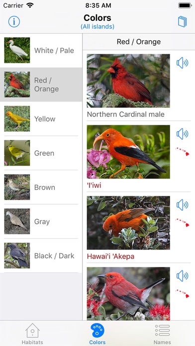 Bird ID Hawaii Screenshot