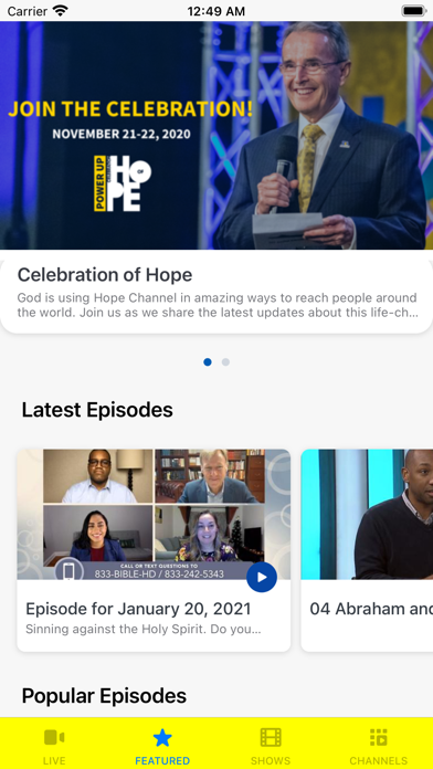 Hope Channel Screenshot