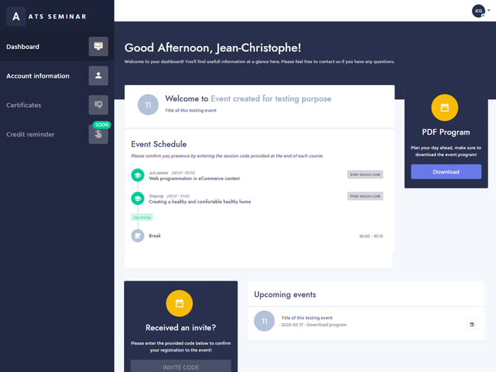 ATS Mobile - Credit Tracking