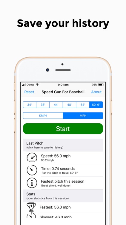 Speed Gun for Baseball screenshot-3