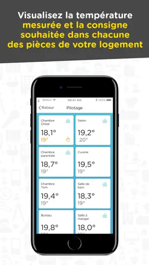 Capture d'écran de OnOff Direct Energie sur iPhone 1