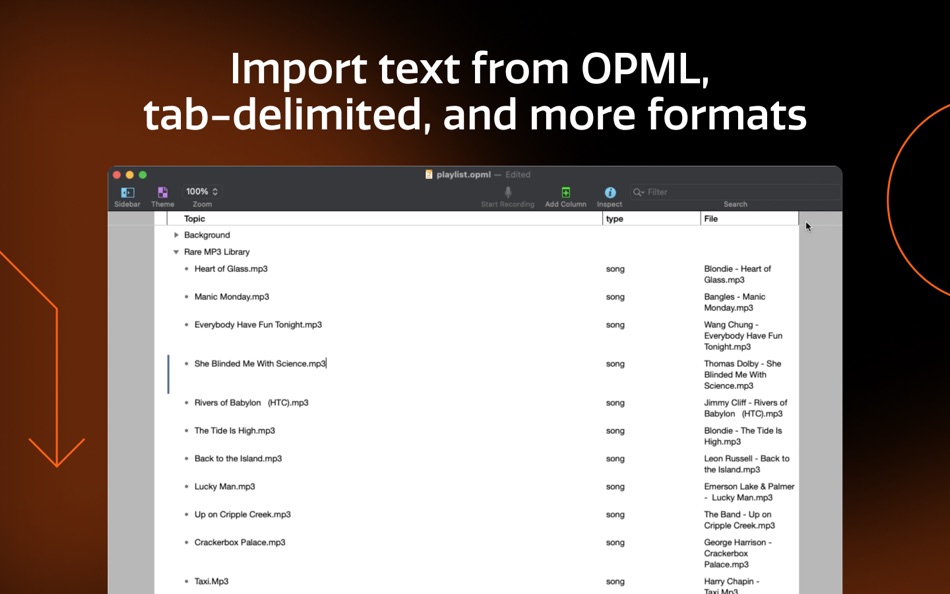 #6. OmniOutliner 5 (macOS) Με: The Omni Group