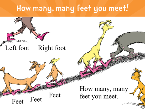 The Foot Book - Read & Learn iPad app afbeelding 1