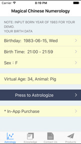 Astrology Chinese Numerology screenshot