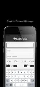 LessPass screenshot #1 for iPhone