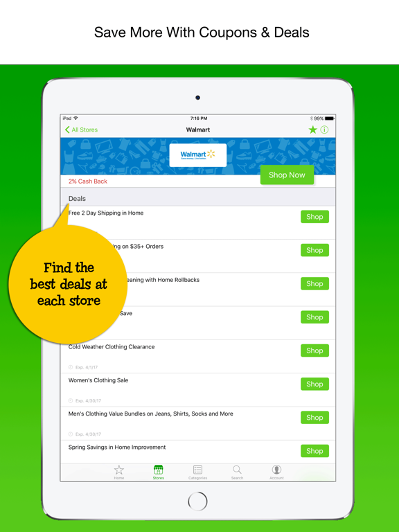 Mr. Rebates / MrRebates iPad screenshot 4 - Shopping app