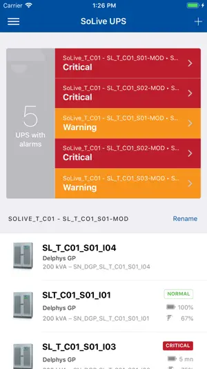 SoLive SOCOMEC screenshot 2