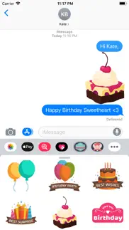 happy birthday cool stickers айфон картинки 1