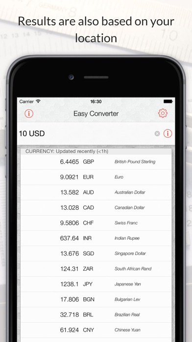 Easy Converter: Unit, currency Screenshot