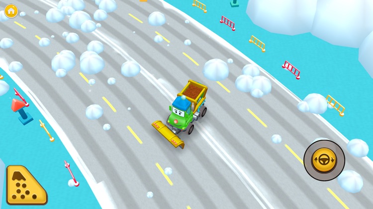 Street Snow Plow game for kids